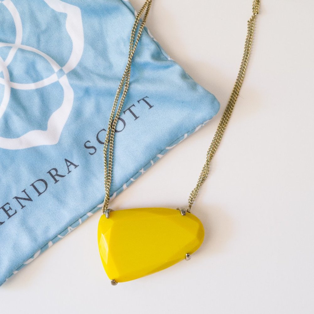 Yellow Kendra Scott Necklace